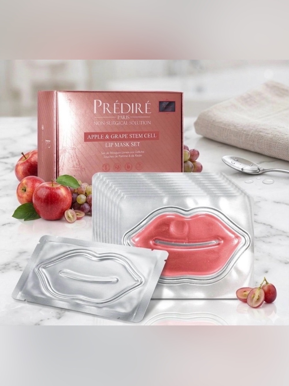 Predire Apple & Grape Stem Cell Lip Mask 10 Piece Set - Retail $400